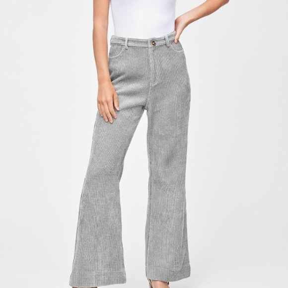 En Saison - Flare High Waist Corduroy Pants - Picture 1 of 4